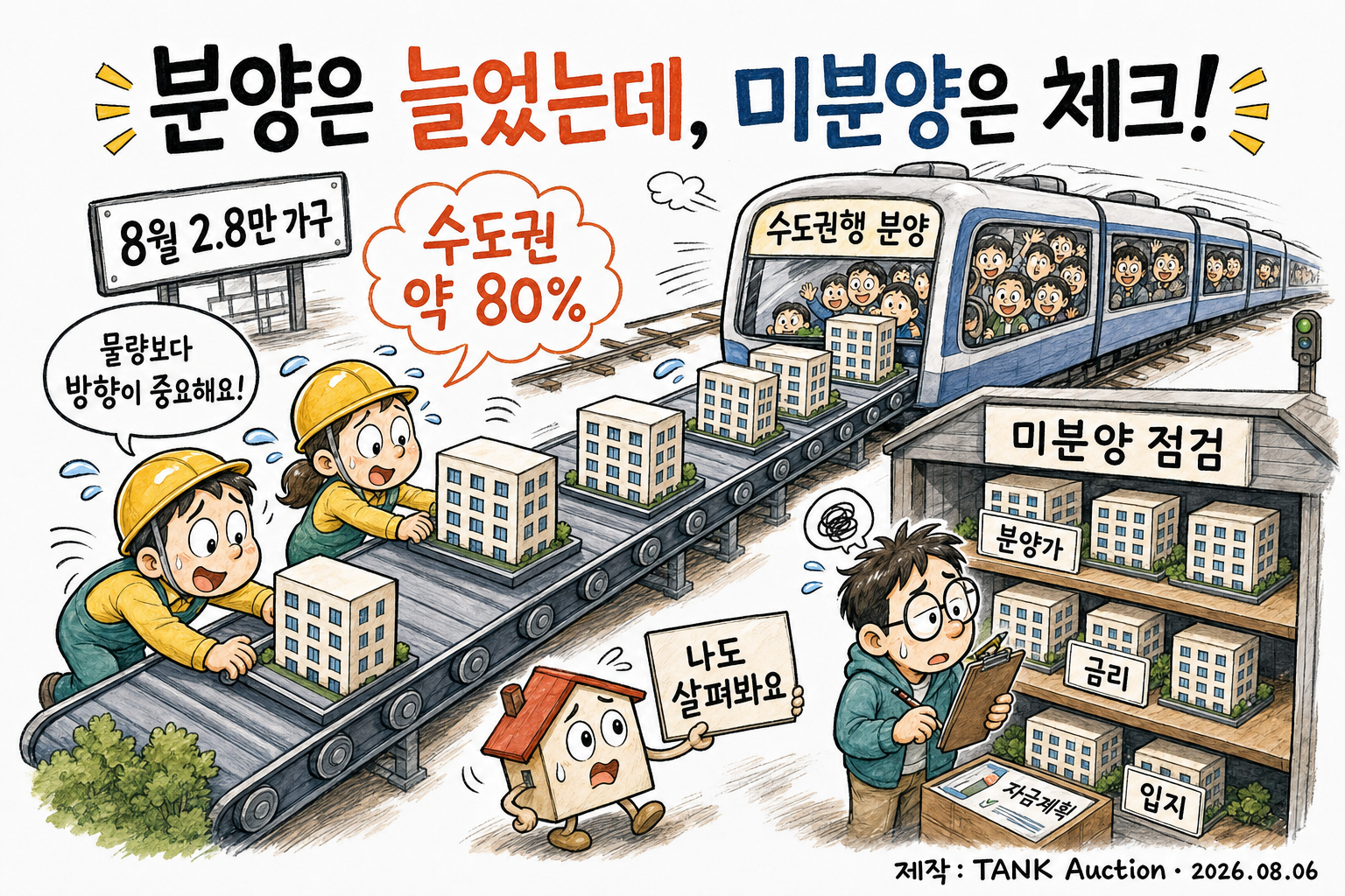 분양은 늘었는데, 미분양은 체크!