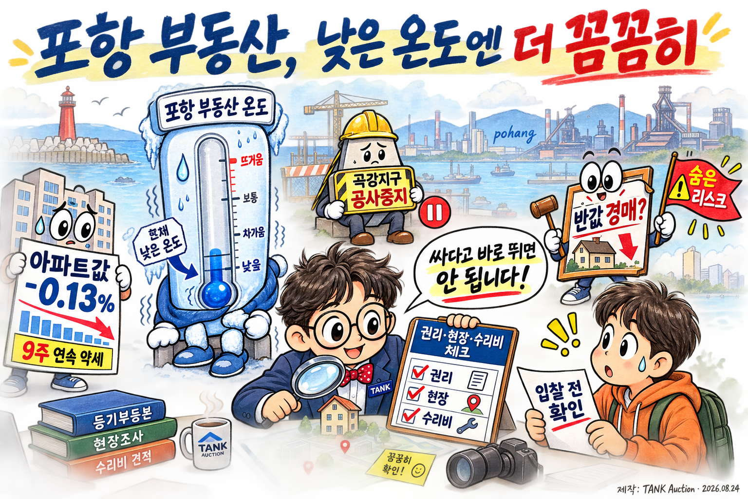포항 부동산, 낮은 온도엔 더 꼼꼼히