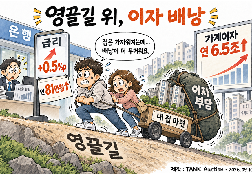 영끌길 위, 이자 배낭