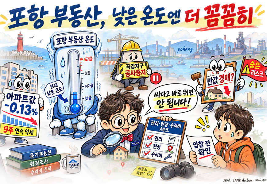 포항 부동산, 낮은 온도엔 더 꼼꼼히