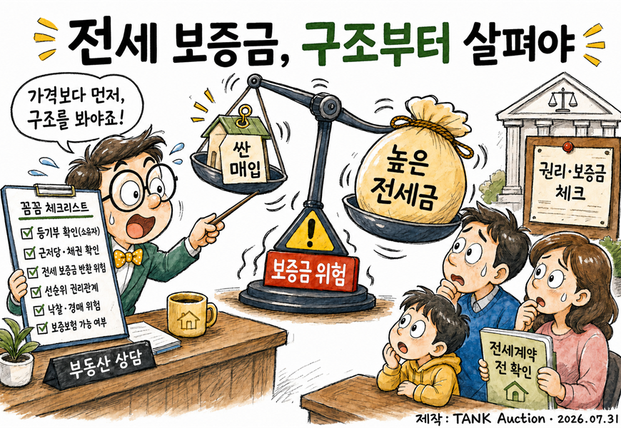 전세 보증금, 구조부터 살펴야